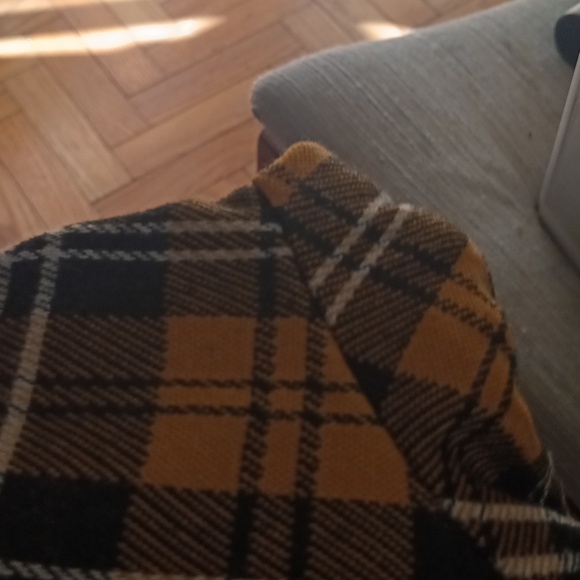 Modcloth "Perfectly Proper" Yellow Plaid A-Line Dress - Picture 6 of 7